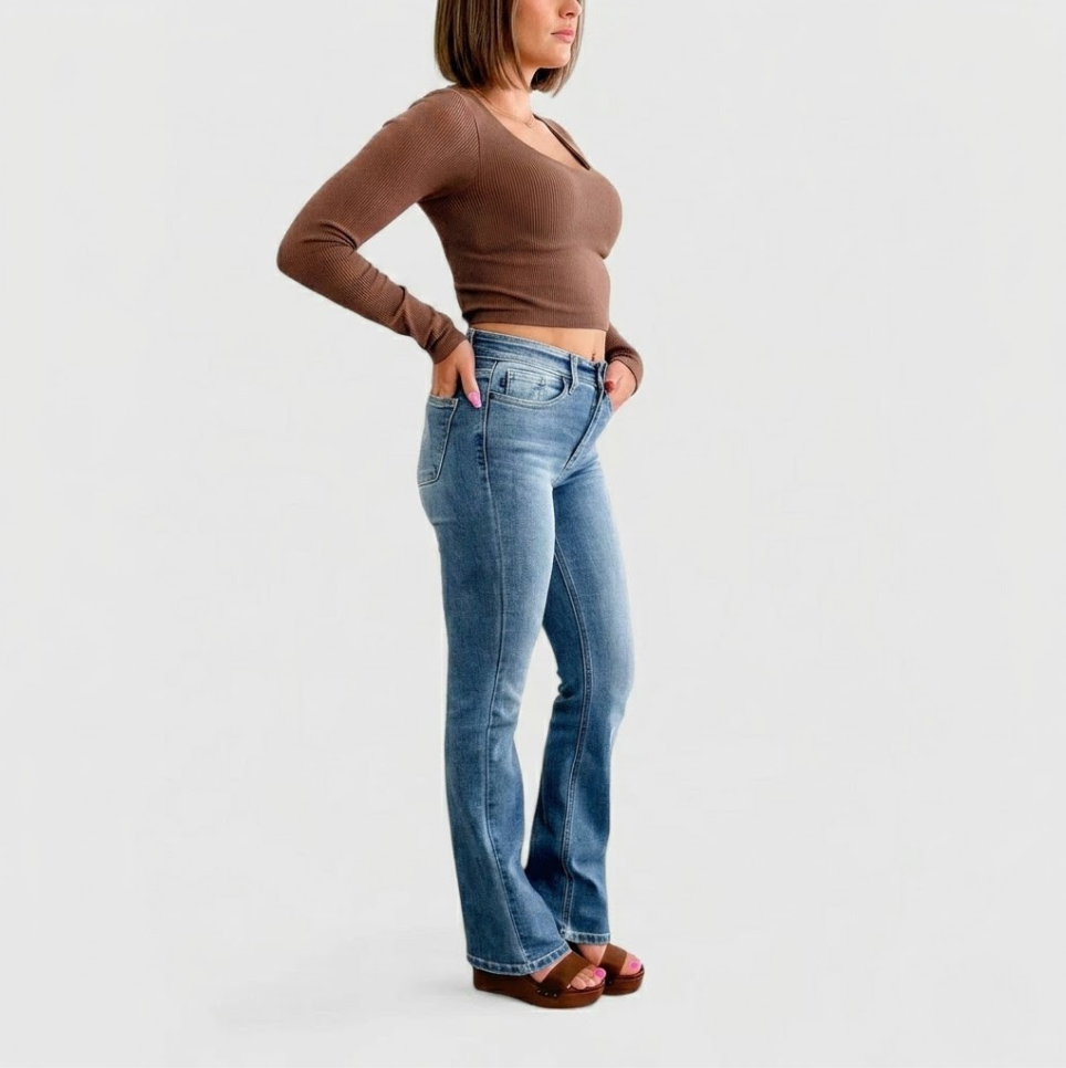 ⏰Last day sale 49% OFF🔥 Holy Grail Tummy Control Bootcut Jeans