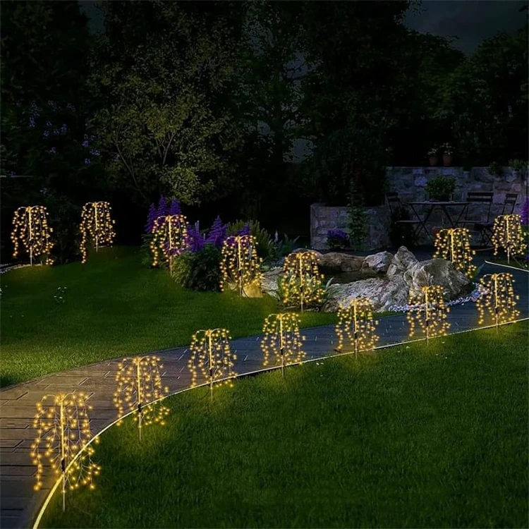✨ Solar Garden Lights Outdoor Decor – 120 LEDs, IP55 Waterproof, Easy Install 🌙