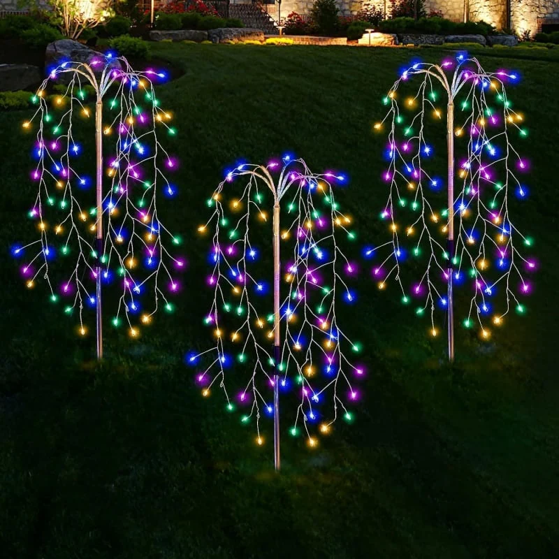 ✨ Solar Garden Lights Outdoor Decor – 120 LEDs, IP55 Waterproof, Easy Install 🌙